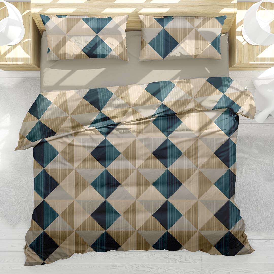 Parure Copripiumino Una Piazza e Mezza Aspen Percallino by S&G Home