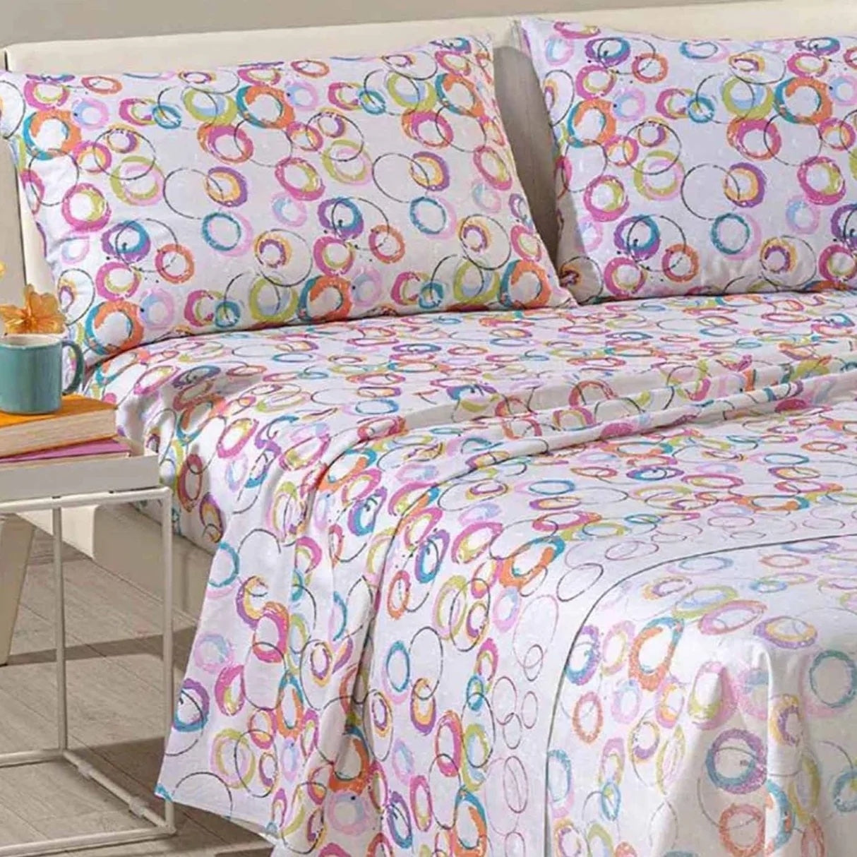 Completo Letto in Cotone Caleffi Singolo Graphic