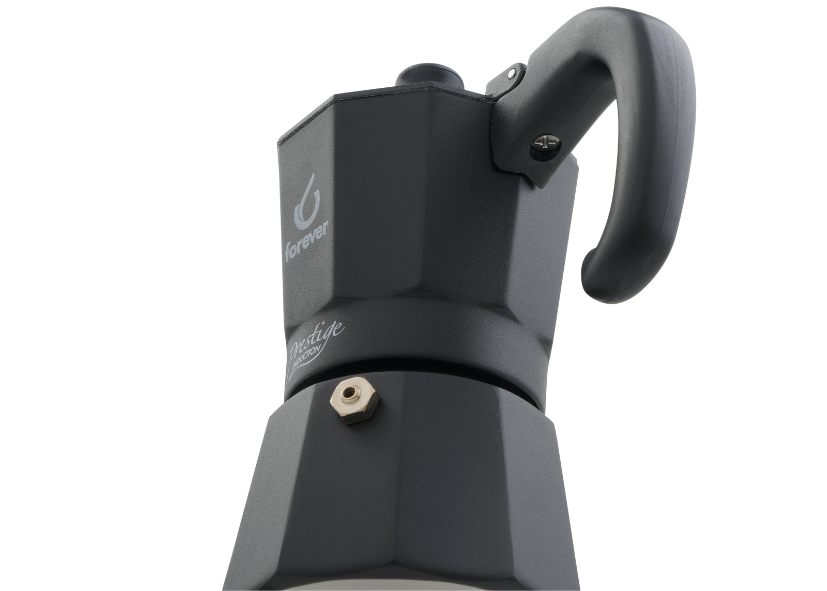 Moka Prestige Induction All Black Forever 2 Cups