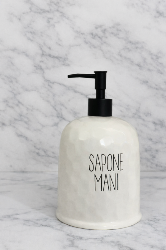 Dispenser in Ceramica da Cucina / Bagno | Sapone Mani / Sapone Piatti