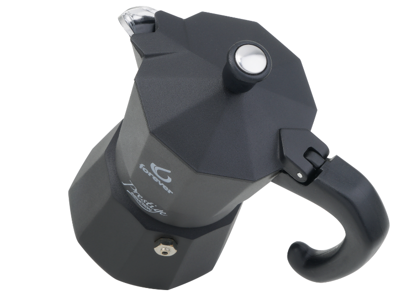 Moka Prestige Induction All Black Forever 2 Cups