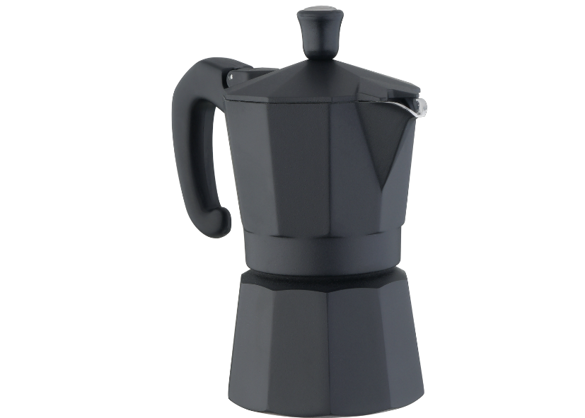 Moka Prestige Induction All Black Forever 2 Cups