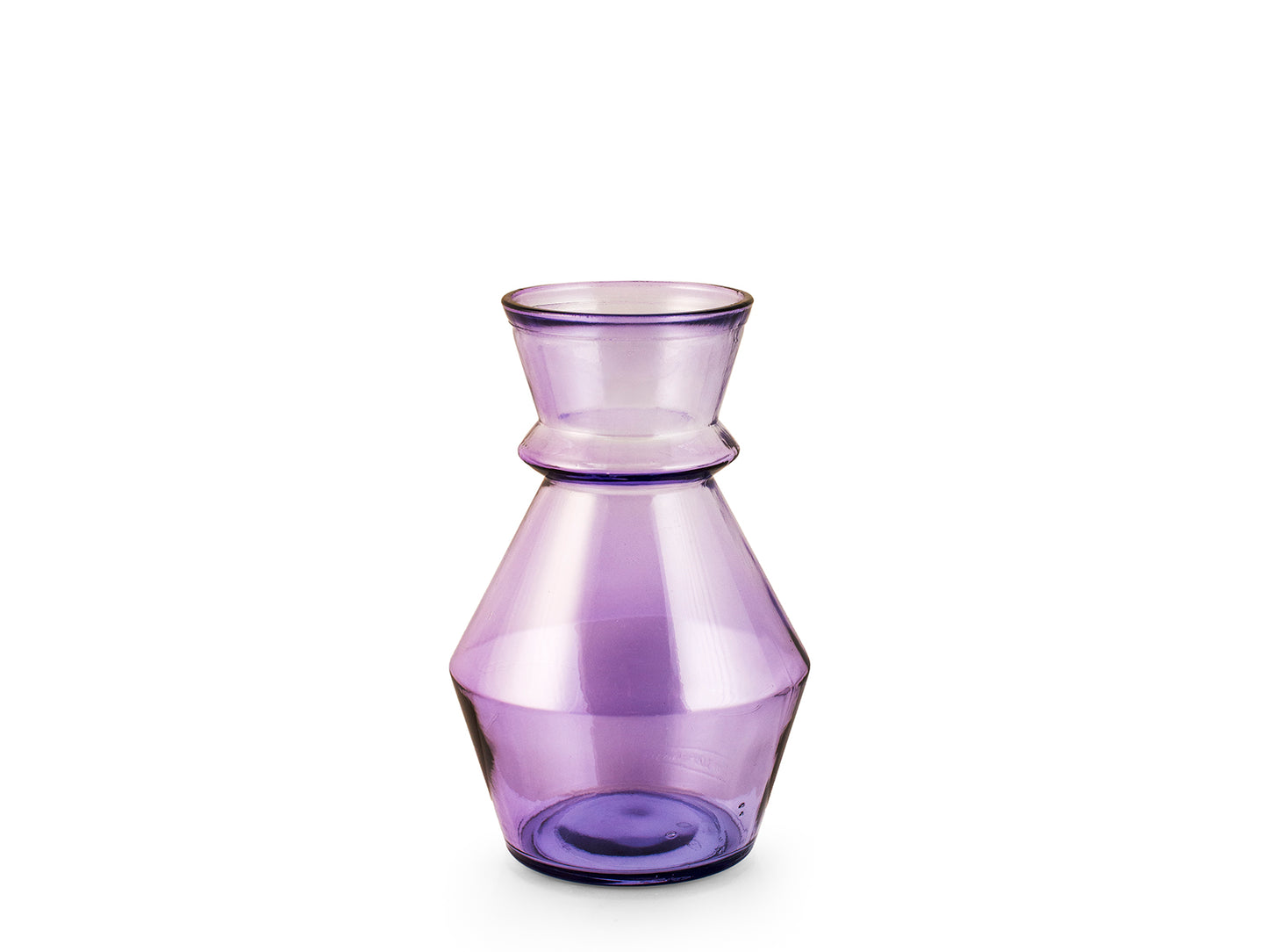 Vaso in Vetro Riciclato Lilla 25 cm | Design Moderno H&H