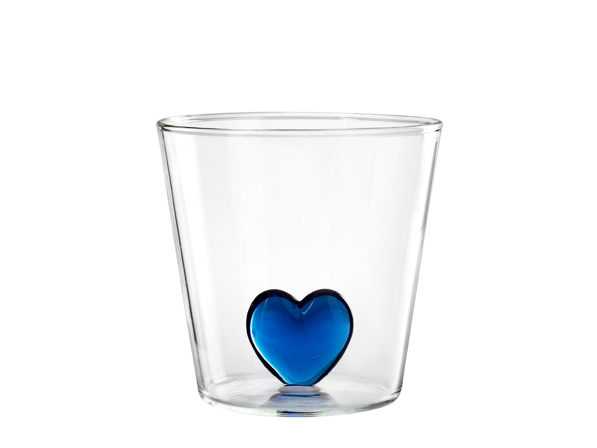 Set 4 Bicchieri Borosilicato Miniatura Cuore 300 Cc