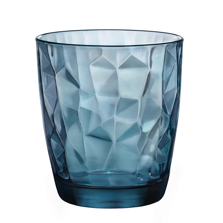 Set 6 Bicchieri Bormioli Diamond Blu 30,5cl in Vetro