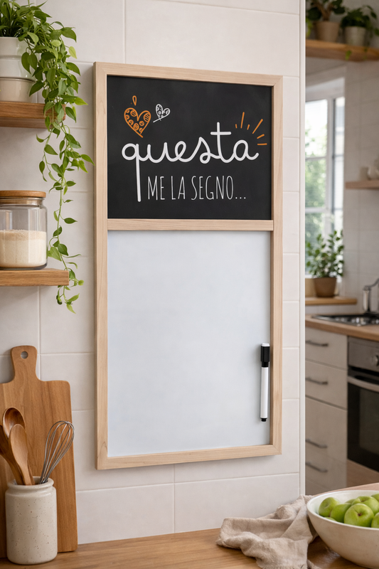 Lavagnetta Magnetica da Cucina con Pennarello 31x60 cm