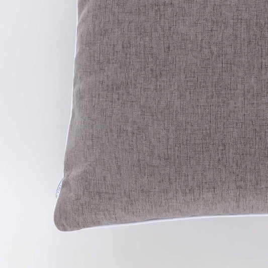 Cuscino Rettangolare Riviera Pepe 30x50 Grigio Ardesia con Piping