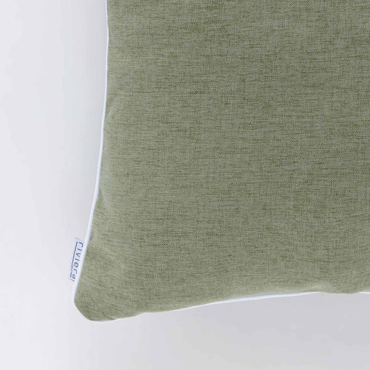 Cuscino Rettangolare Riviera Pepe 30x50 Verde Palma con Piping