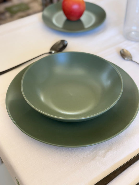 Servizio Piatti 18Pz in Ceramica Tinta unita