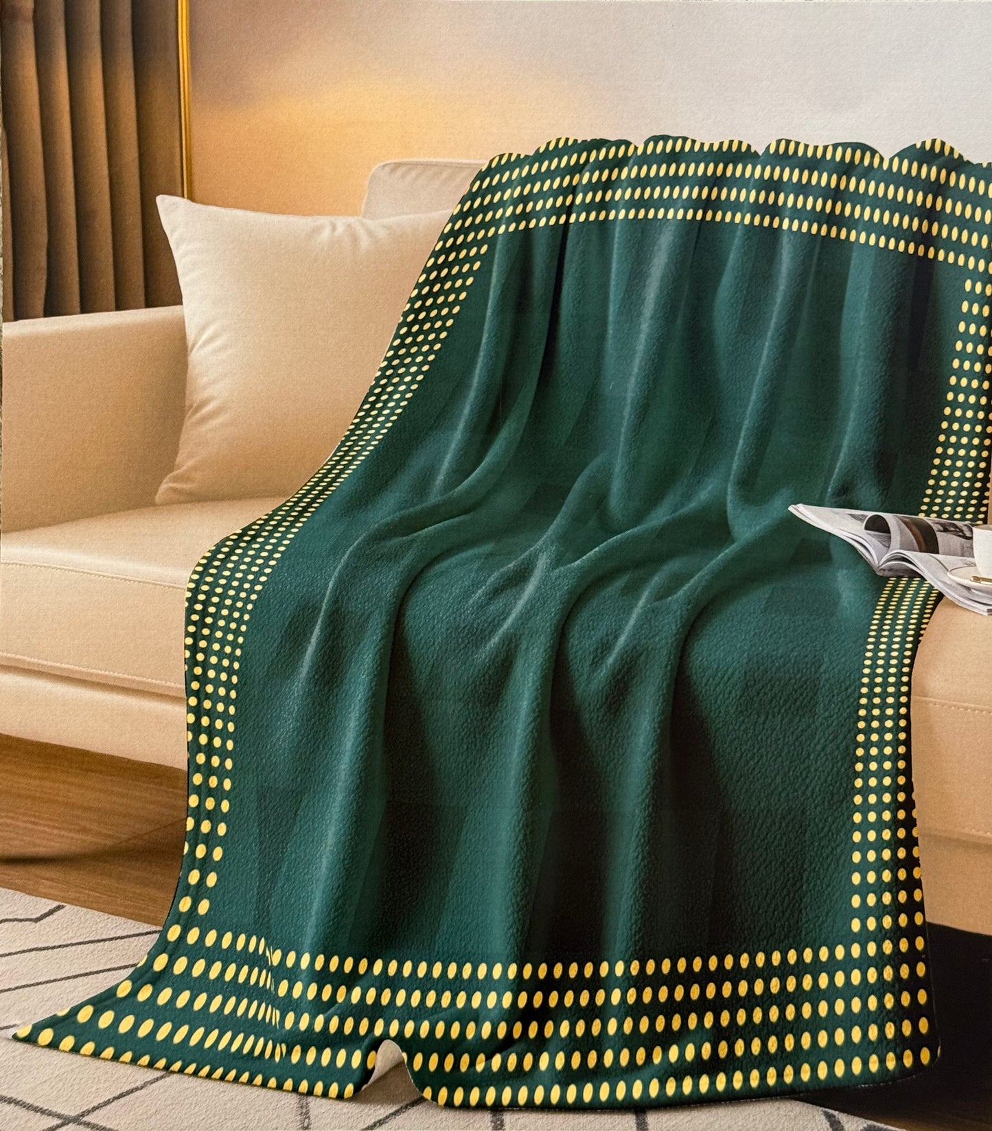 Plaid Natalizio Stampa Digitale Scot 130x170 Made in Italy