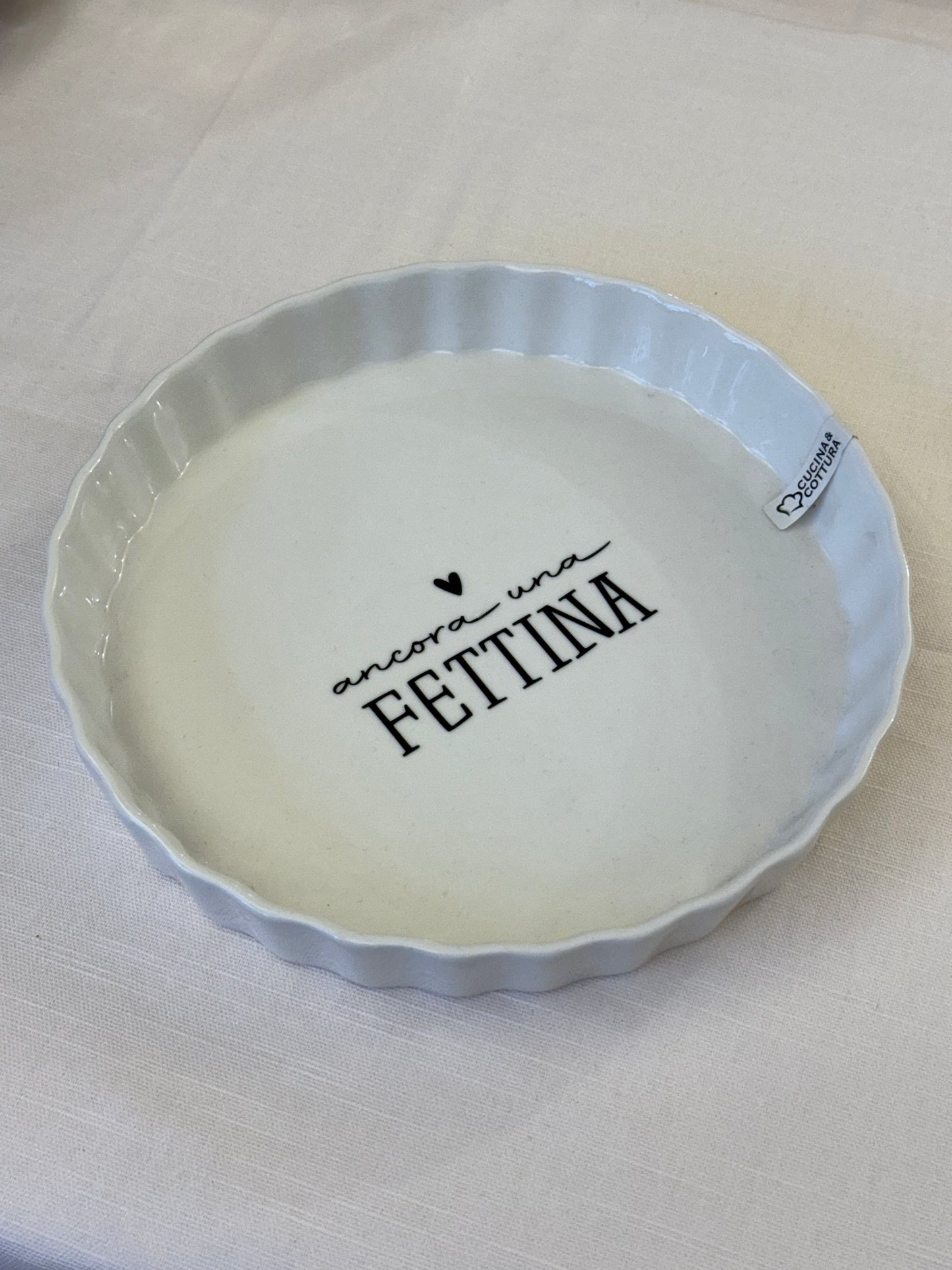 Pirofila Rotonda in Ceramica ø cm 22x h cm3.5
