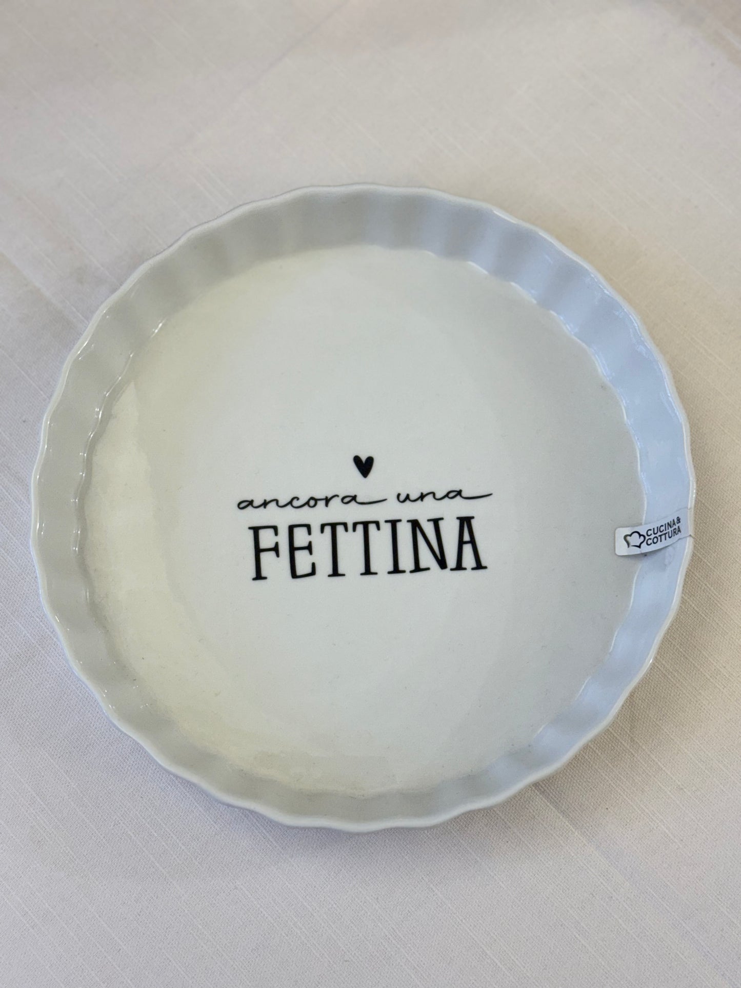 Pirofila Rotonda in Ceramica ø cm 22x h cm3.5