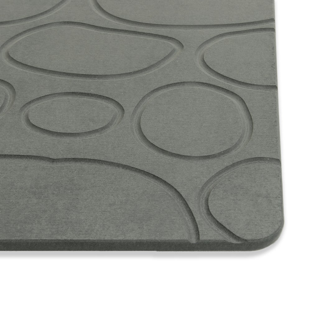 Tappeto Bagno in Diatomite Cerchi Mitzuno S&G 60x40 cm | Antiscivolo e Asciugatura Rapida