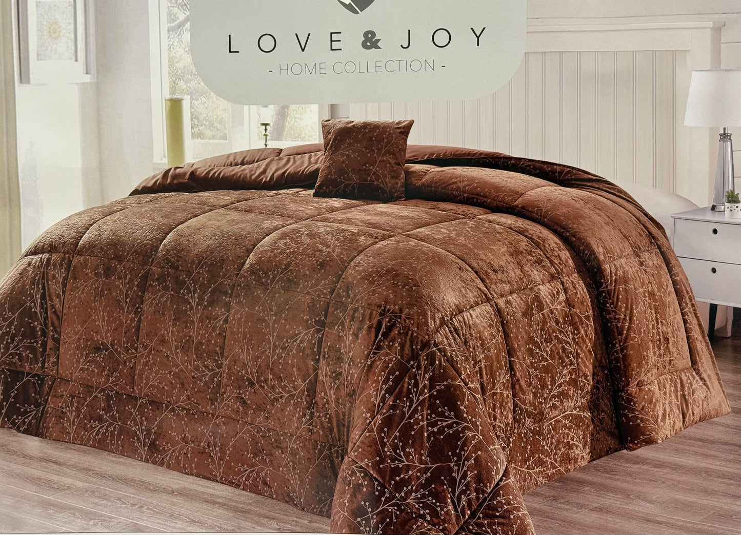 Trapunta Invernale Love & Joy in Velluto Matrimoniale