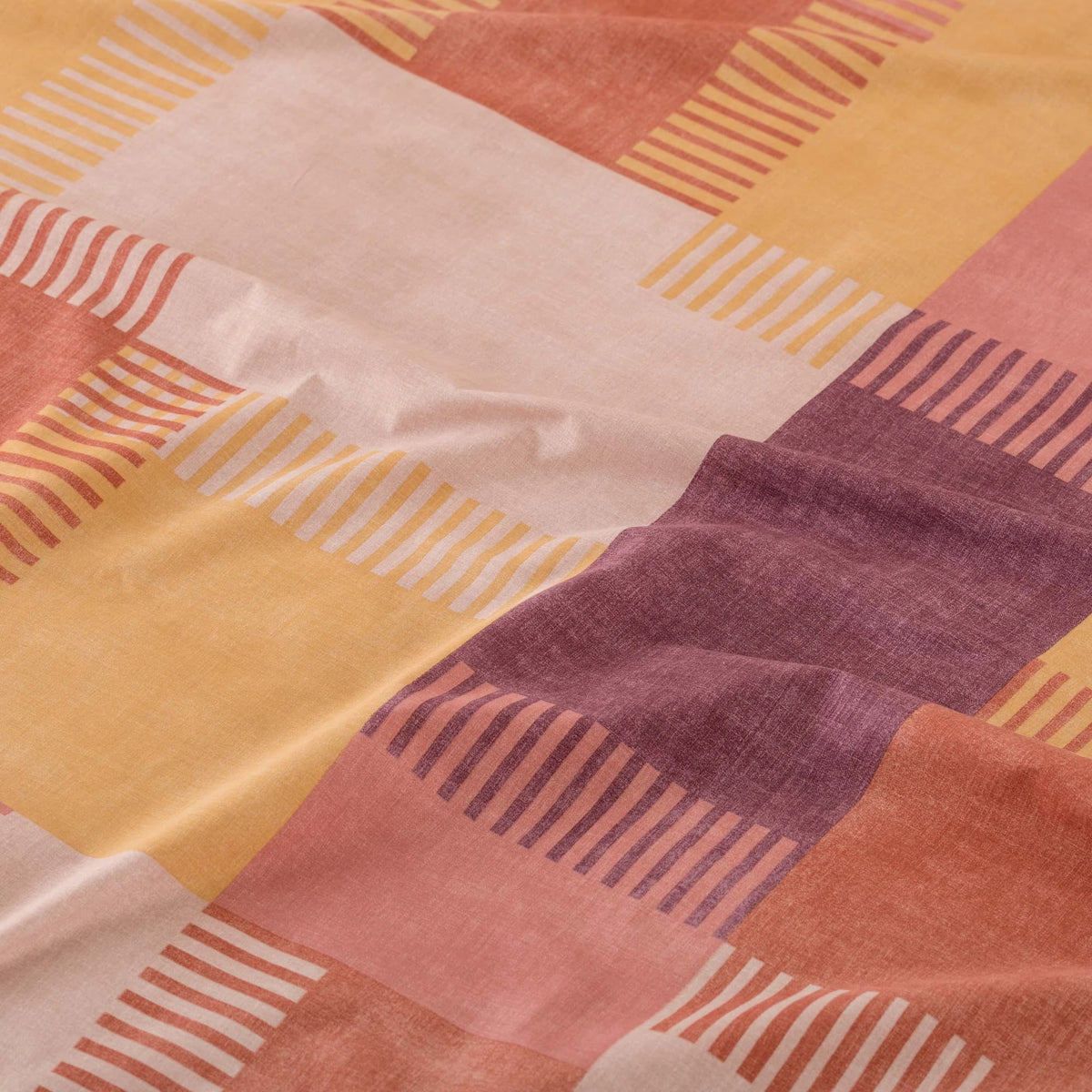 Completo Lenzuola Matrimoniale Parker in 100% Cotone Fantasia Geometrica – Carillo