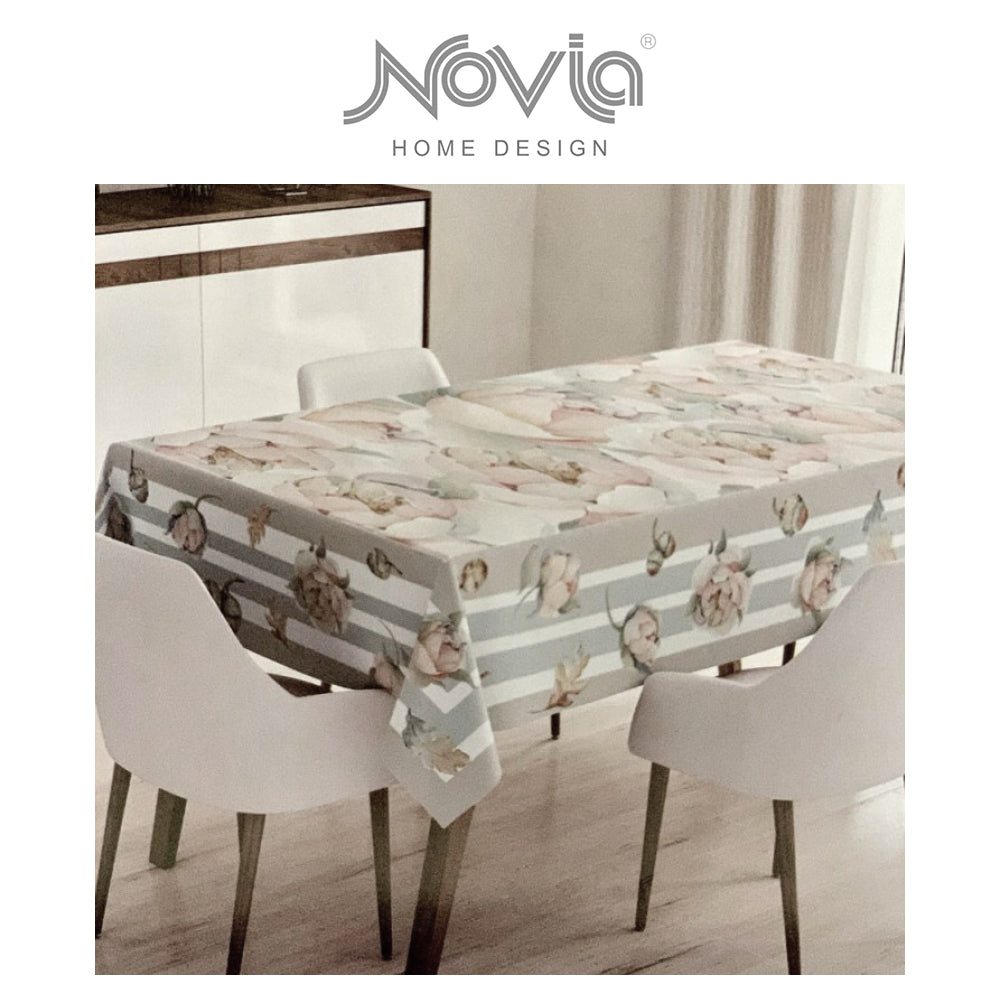 Tovaglia in Cotone 100% Stampa Digitale Novia Cooky Acorn 12 Persone