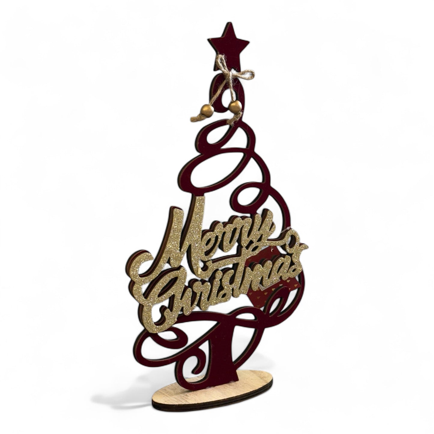 Albero di Natale in Legno per Decorazioni Mercury Home