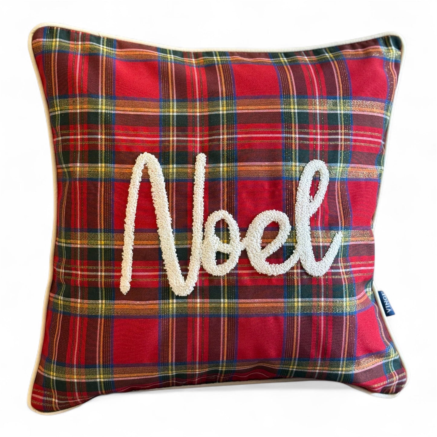 Cuscino Natalizio Scozzese Vingi 45x45 con Imbottitura - Made in Italy