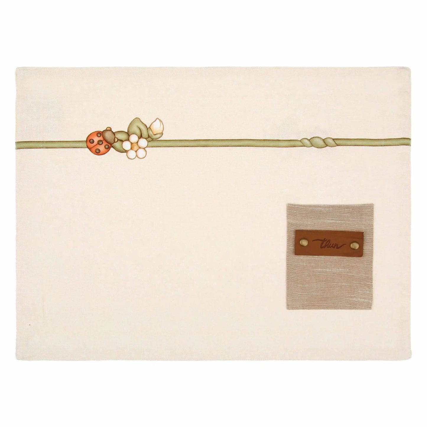 Set 2 tovagliette Thun con tasca e tovagliolo Country Bloom