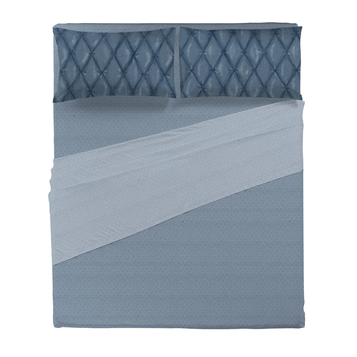 Lenzuola Matrimoniali Thun Plume Blue | 100% Cotone