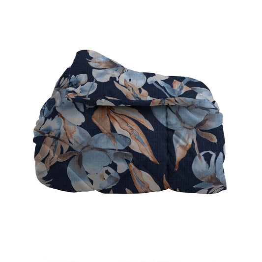 Trapunta Matrimoniale Soffice Fleur - Di Maestro Italia - Dark Blue (260x260)