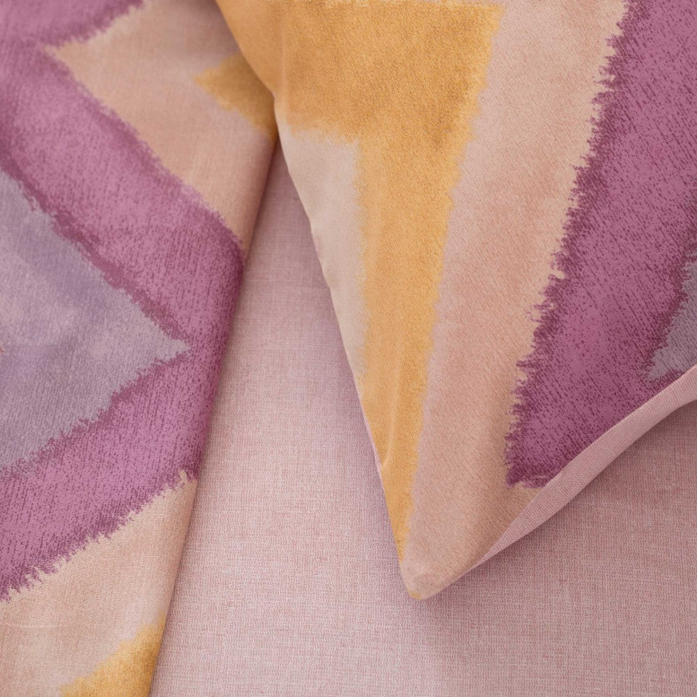 Completo Lenzuola Copriletto Riviera Arben Malva Matrimoniale in Cotone 100%