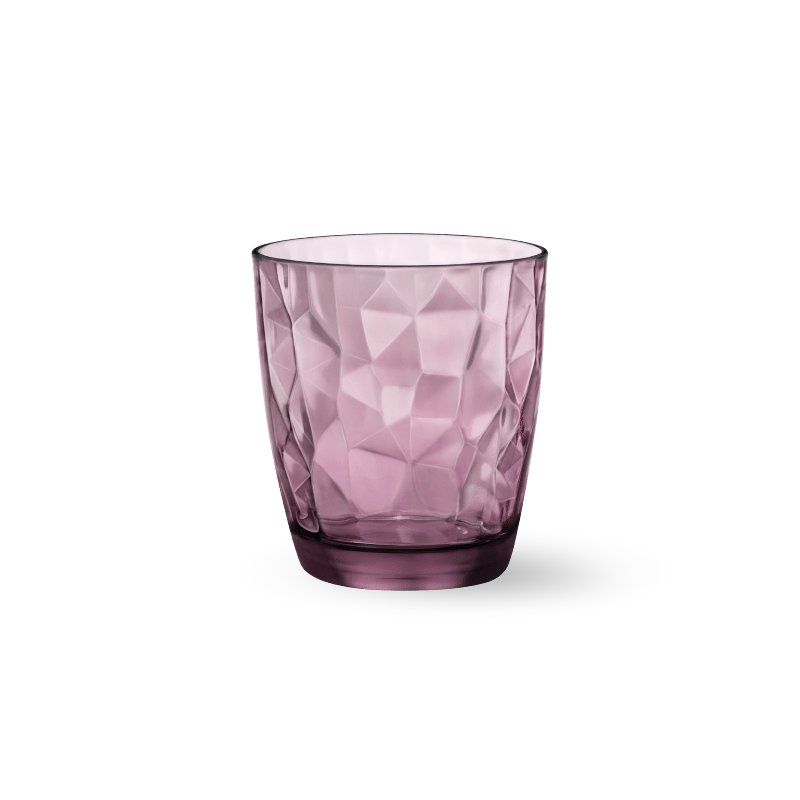 Set Bicchieri Bormioli Diamond 30,5 cl Rock Purple - Made In Italy