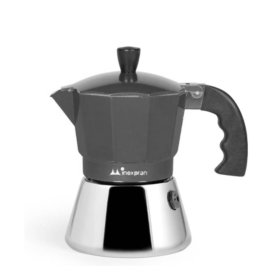 Caffettiera Inoxpran 3 Tazze Induzione Acciaio Inox