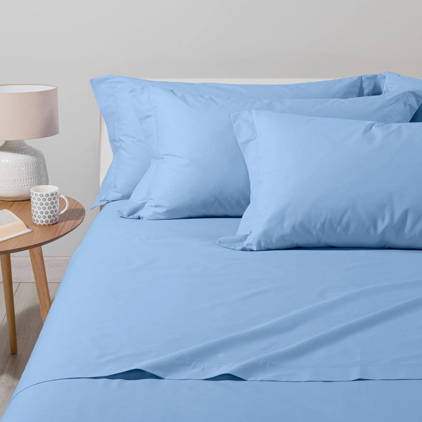 Completo Letto in Cotone Singolo Caleffi Tinta Unita