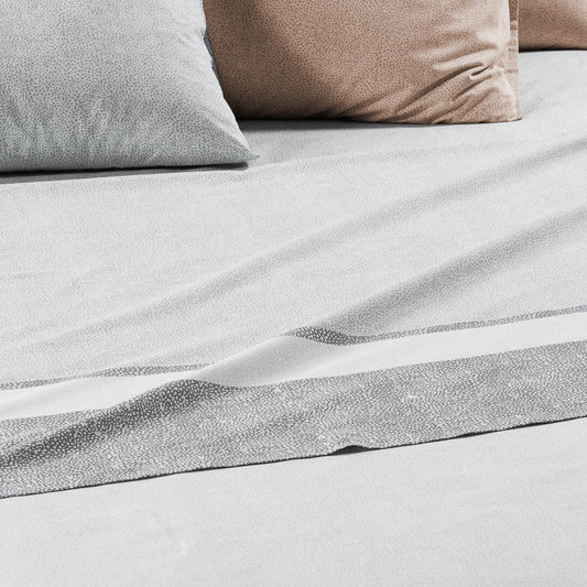 Completo Lenzuola Caleffi Nevada Singolo 100% Cotone