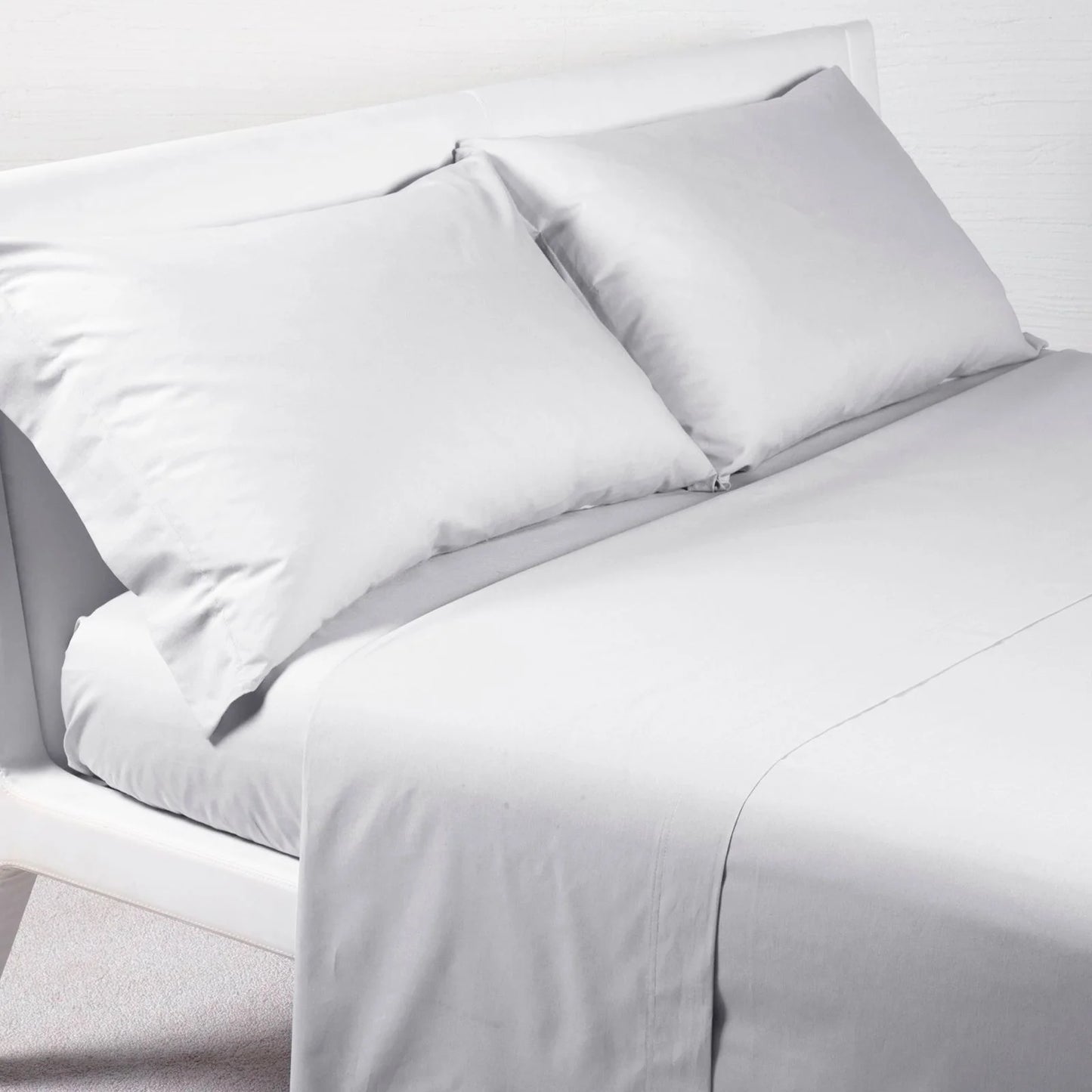 Completo Lenzuola in Cotone Premium Bianco Hotellerie