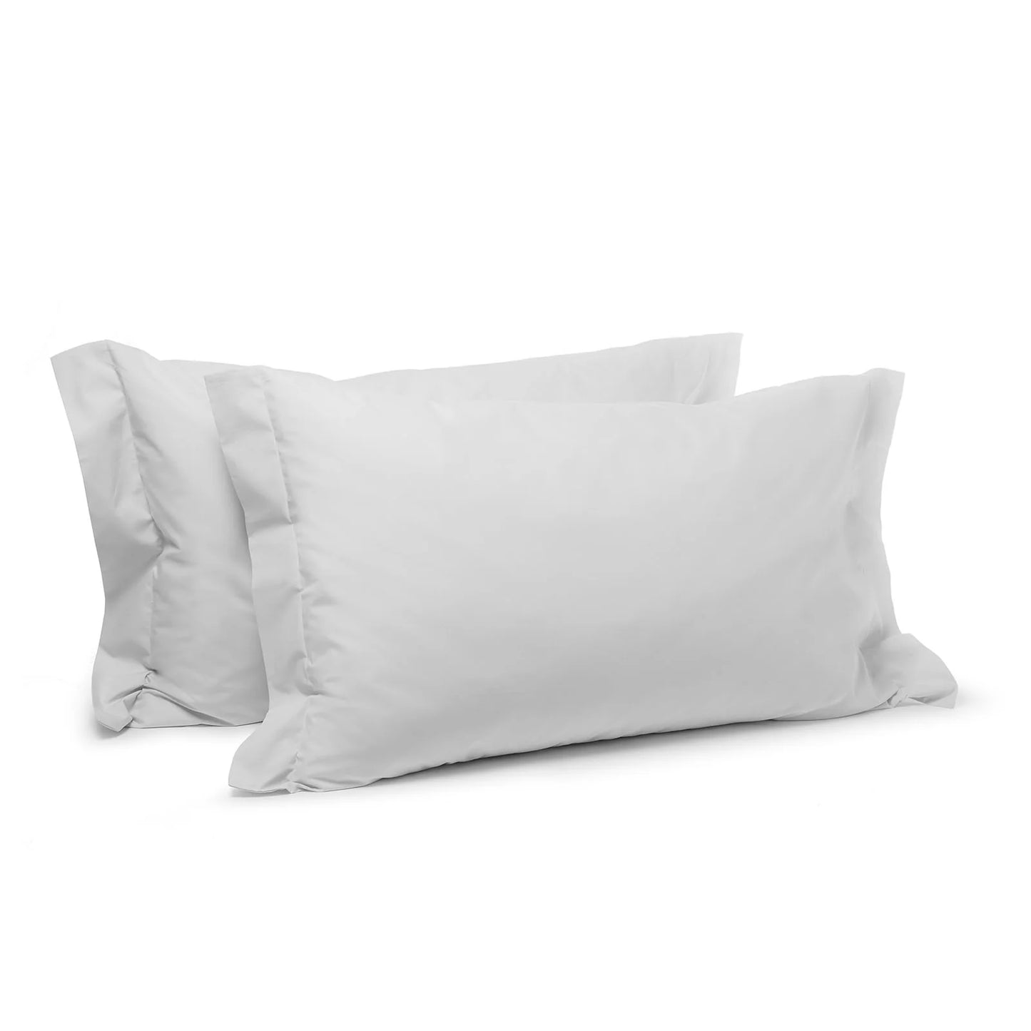 Federe per Cuscino Letto in Percalle Tinta Unita 50x80