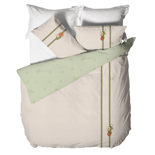 Copripiumino Matrimoniale Thun Country Bloom in Cotone - Made in Italy