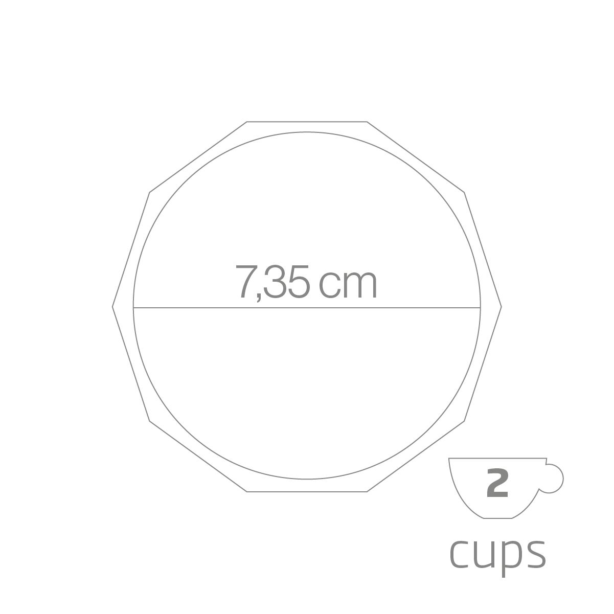 Caffettiera Moka Prestige Induction Forever 2 cups