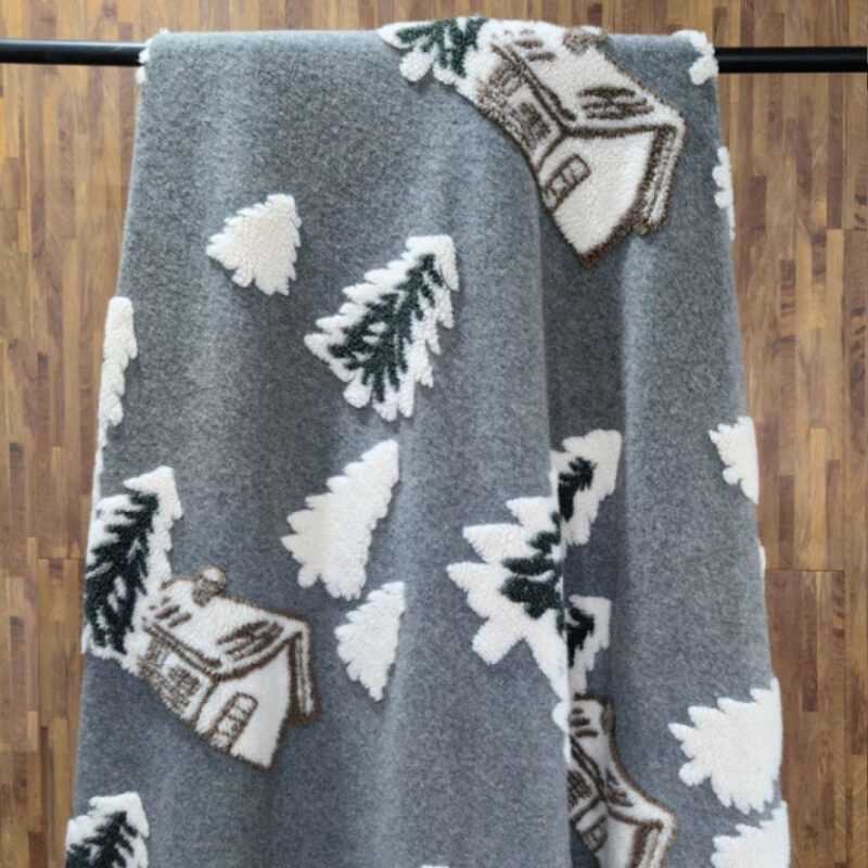 Plaid Effetto Lana Cotta Anallergico 130x160 S&G Land