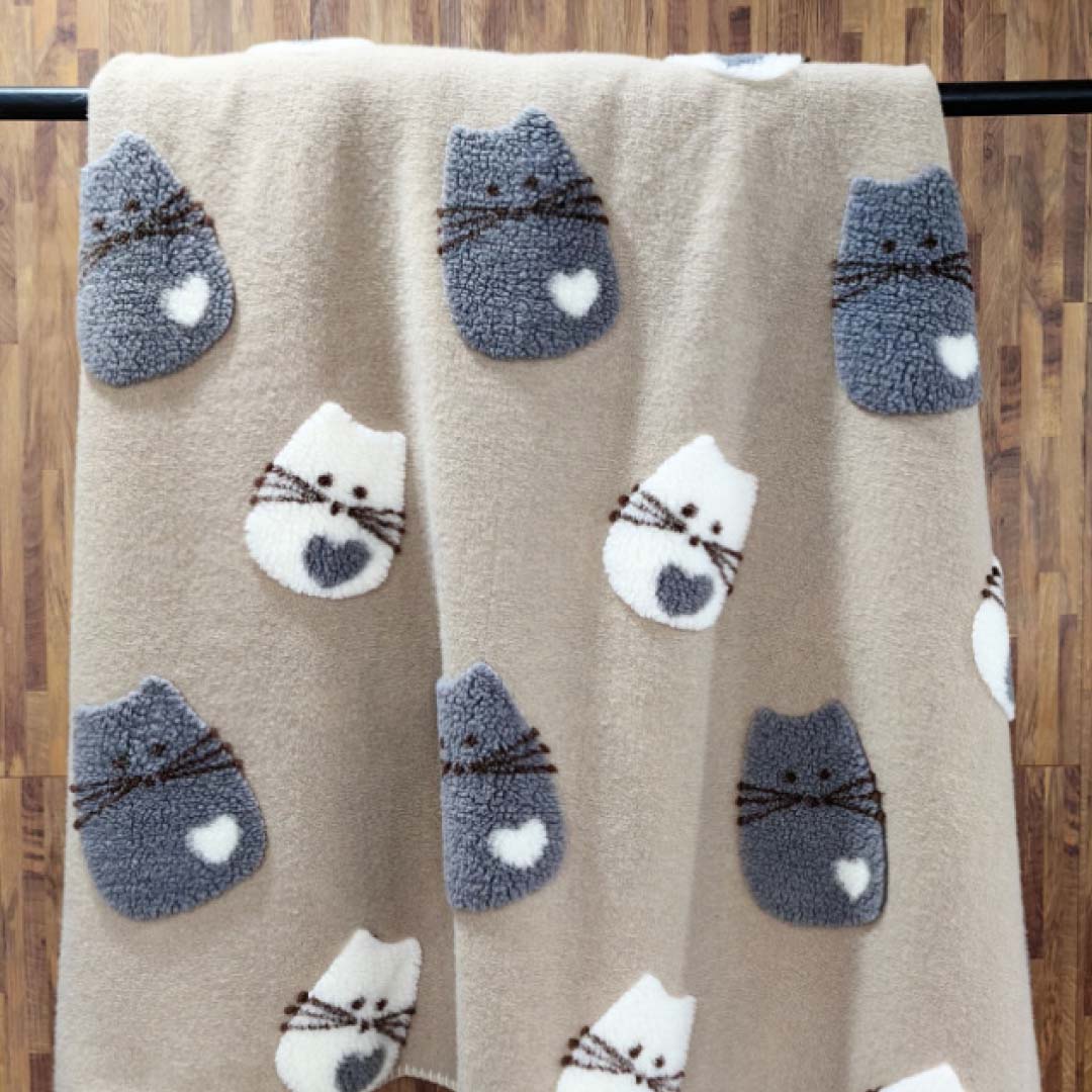 Plaid Effetto Lana Cotta Anallergico 130x160 S&G Mirtillo