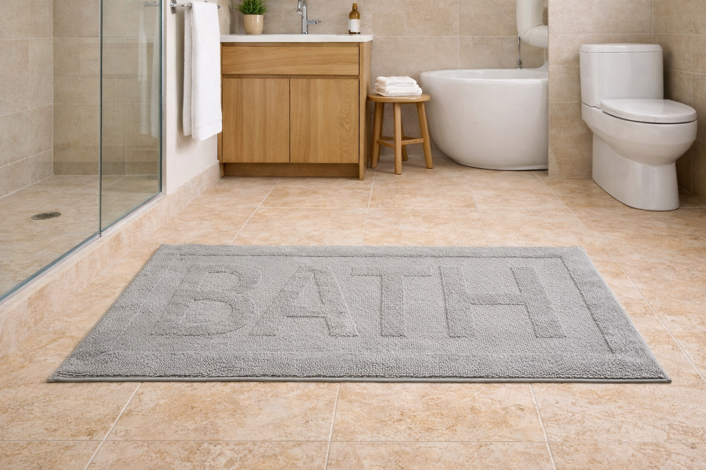 Tappeto Bagno Antiscivolo Bath Fancy Home Morbido e Super Assorbente