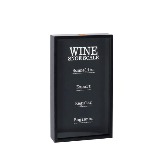 Porta Tappi Vino in MDF e Vetro 25,5x6,5x45