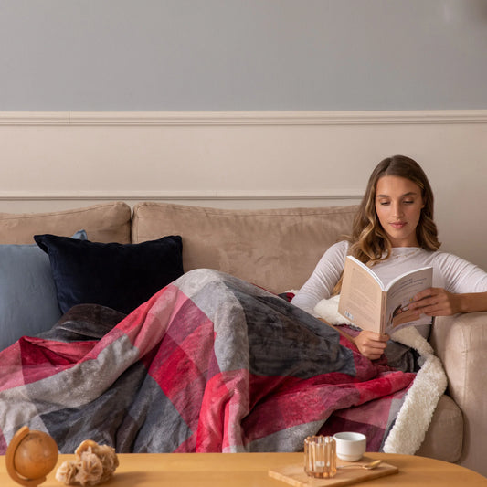 CaldoPlaid Adapto Velvet Tartan cm 160x120