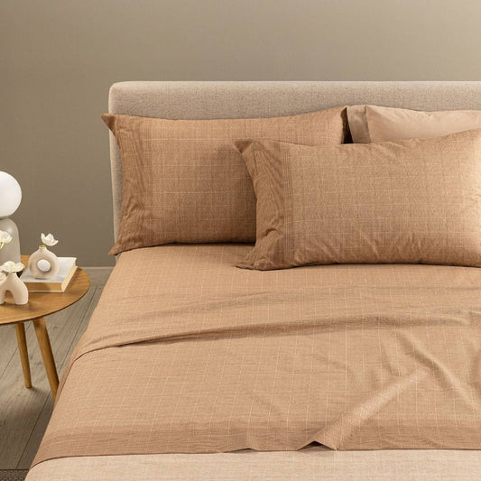 Lenzuola Matrimoniali in Puro 100% Cotone Caleffi Dylan