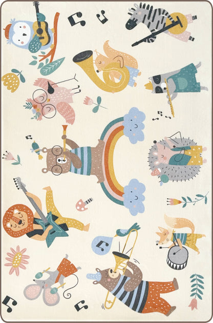 Tappeto Bimbi Candy 80x140 - Animali - Antiscivolo - Sobel