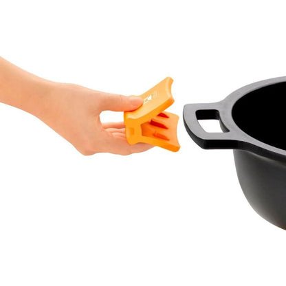 Casseruola Alta BRA Efficient ø24cm con Coperchio in Vetro e Maniglie in Silicone