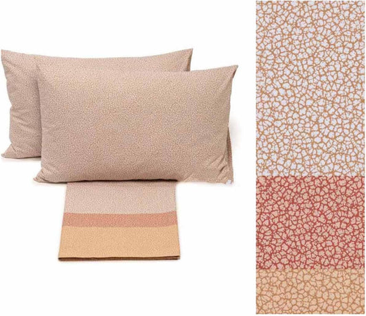 Completo Letto in Cotone Caleffi Singolo Avana