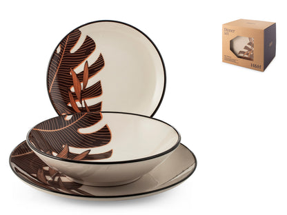 Serizio Piatti Calathea H&H 18 Pezzi in Stonewear