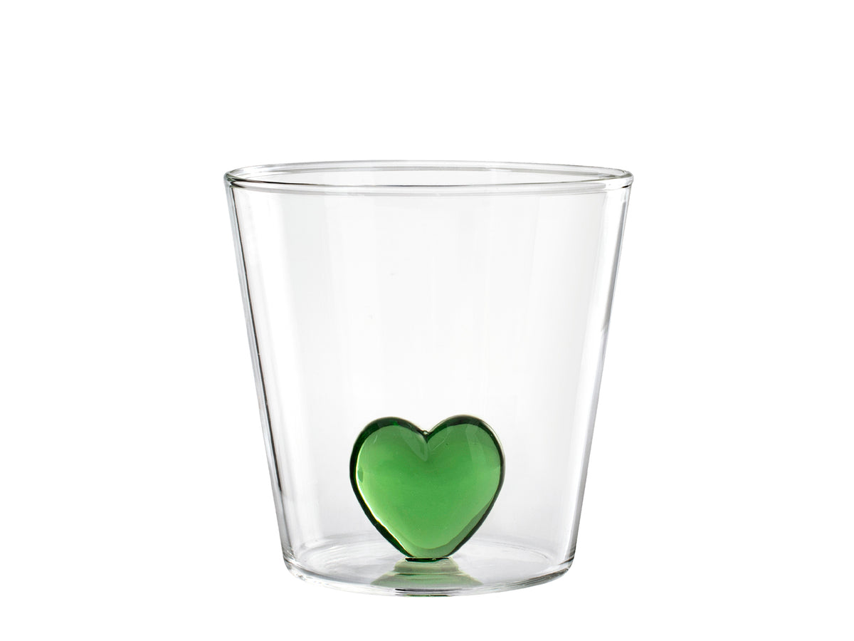 Set 4 Bicchieri Borosilicato Miniatura Cuore 300 Cc
