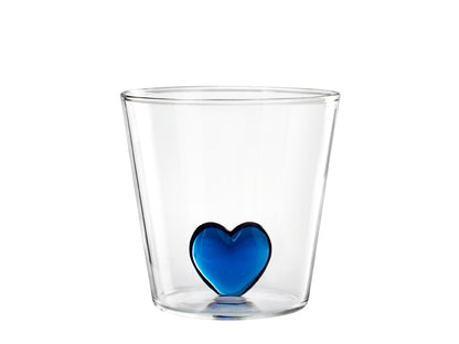Set 4 Bicchieri Borosilicato Miniatura Cuore 300 Cc