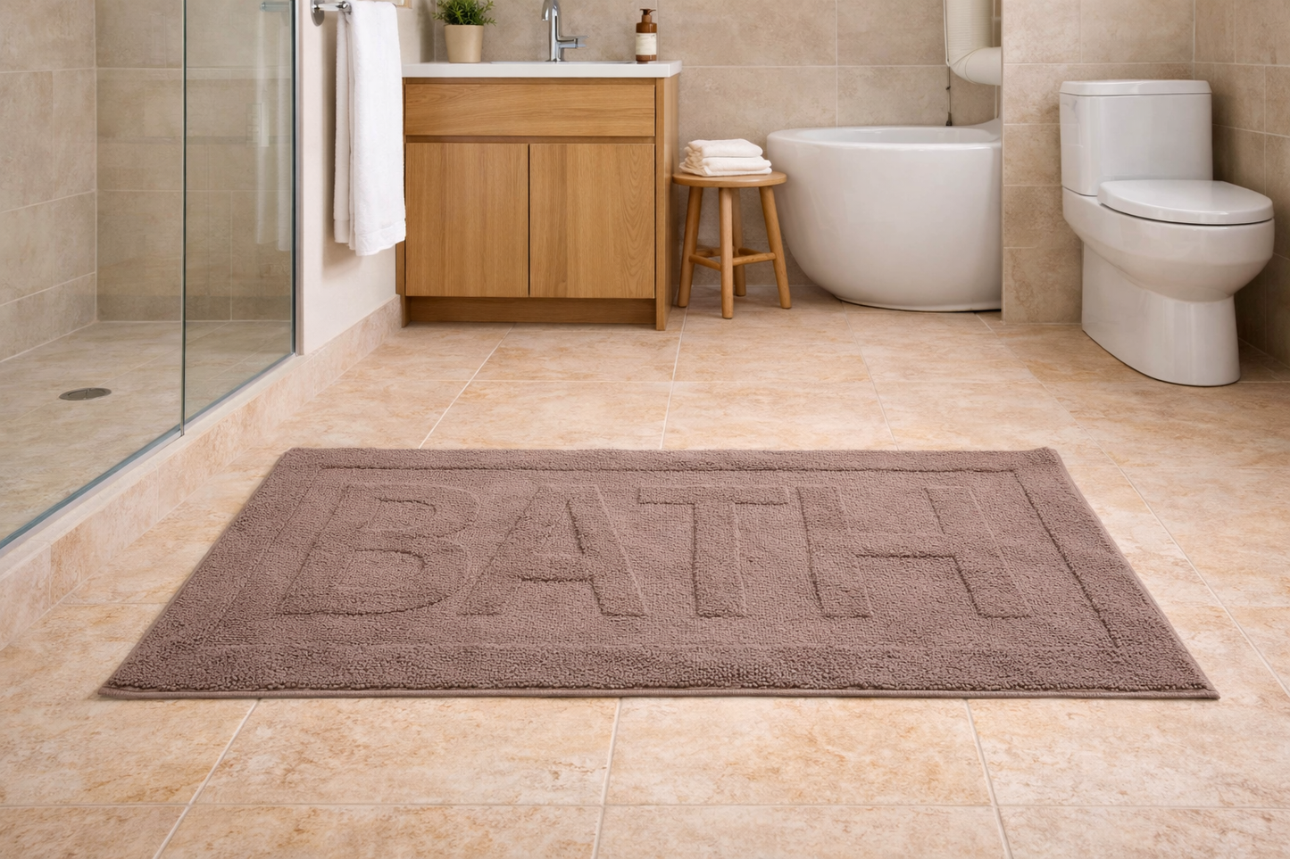 Tappeto Bagno Antiscivolo Bath Fancy Home Morbido e Super Assorbente