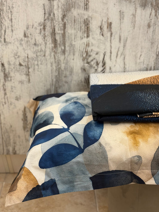 Copripiumino matrimoniale Astriel in raso di puro cotone