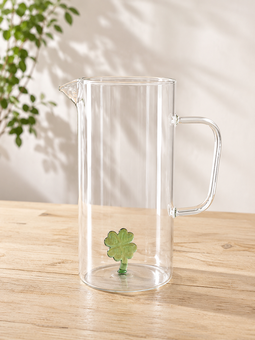 Caraffa in Vetro 1,2 Litri con Decorazione 3D Interna 16x10x h 20cm