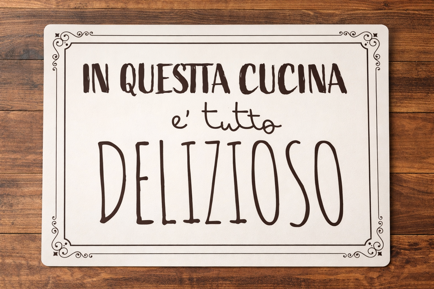 Tovaglietta Colazione Americana in PP Stampato 45x35 con Frasi